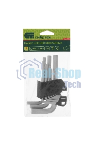 Набор ключей имбусовых Сибртех HEX, 1,5-10 мм, CrV, 9 шт.