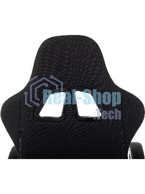 Кресло Zombie Shadow черный/серый, ткань, подставка для ног