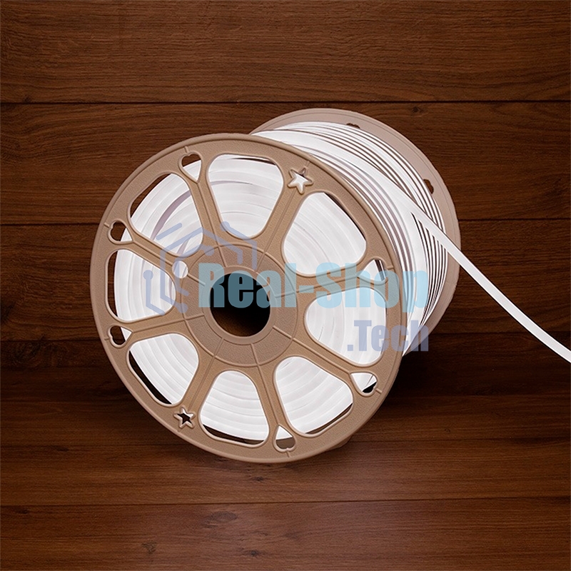 Гибкий неон Neon-night SMD 8х16мм, 120 LED/м белый, односторонний, 24В, бухта 50м