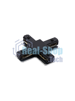 GL7172 BK черный матовый коннектор Х-образный для однофазного шинопровода Standard 220V NEW 105*105*20