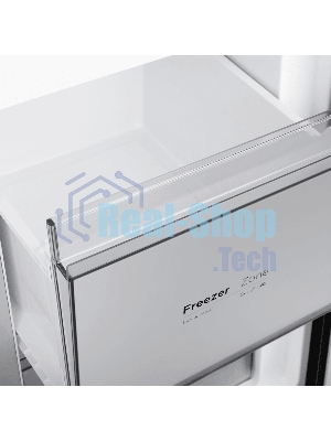 Холодильник Maunfeld MFF192NFSB01 Inverter черная сталь трехкамерный 334/184л морозилка снизу, No Frost, Side by Side
