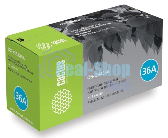 Картридж лазерный Cactus CS-CB436AS (тип CB436A) черный (2000 стр.) для HP LaserJet P1505/M1120 mfp/M1522 mfp