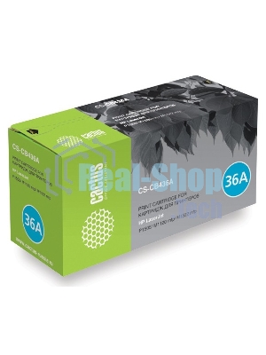 Картридж лазерный Cactus CS-CB436AS (тип CB436A) черный (2000 стр.) для HP LaserJet P1505/M1120 mfp/M1522 mfp
