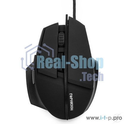 Мышь проводная Гарнизон GM-740G черный, 3200 dpi, USB, кнопки - 7