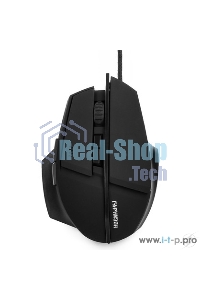 Мышь проводная Гарнизон GM-740G черный, 3200 dpi, USB, кнопки - 7