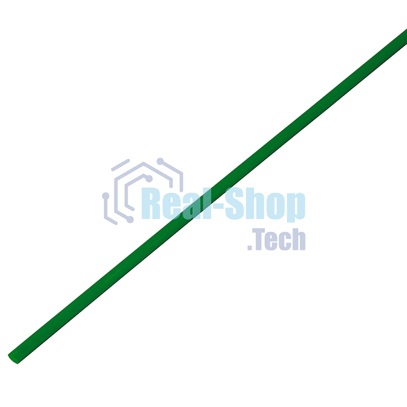 Термоусадочная трубка 4,0/2,0 мм, зеленая, по 1 м PROconnect