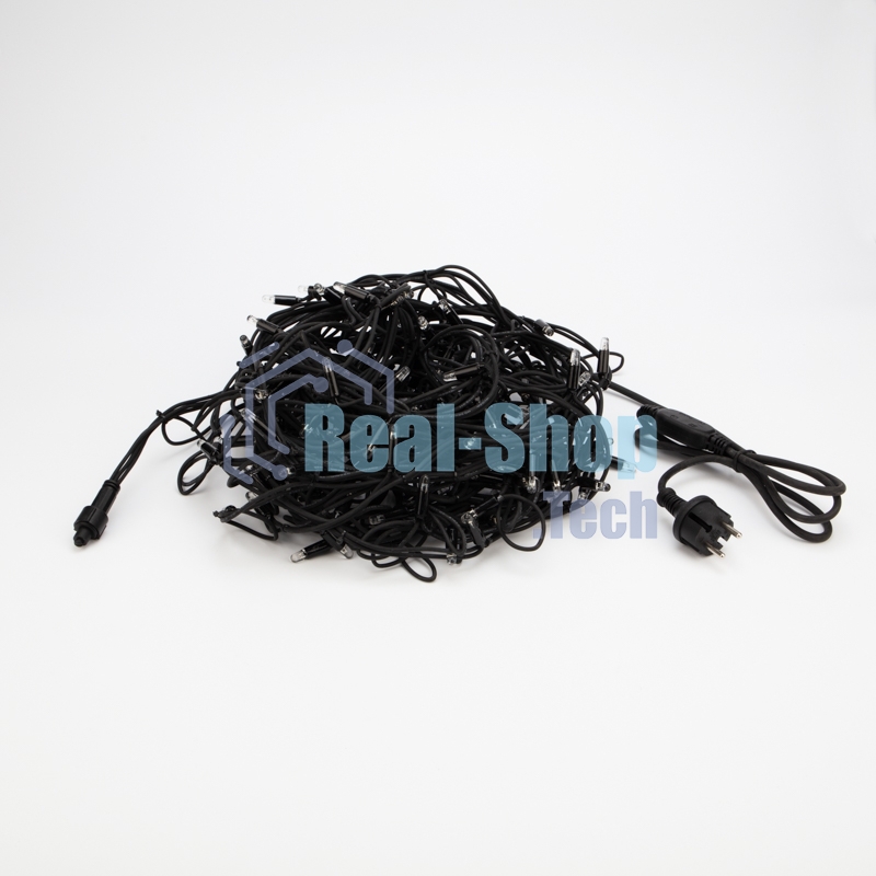 Гирлянда Neon-night Айсикл (Бахрома) светодиодная 5х0,7 м, с эффектом мерцания, 152 LED, черный провод каучук, теплое белое свечение