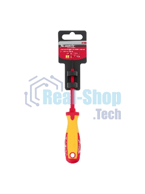 Отвертка Matrix Insulated, SL3,0 x 80 мм, CrMo, до 1000 В, двухкомп. рукоятка