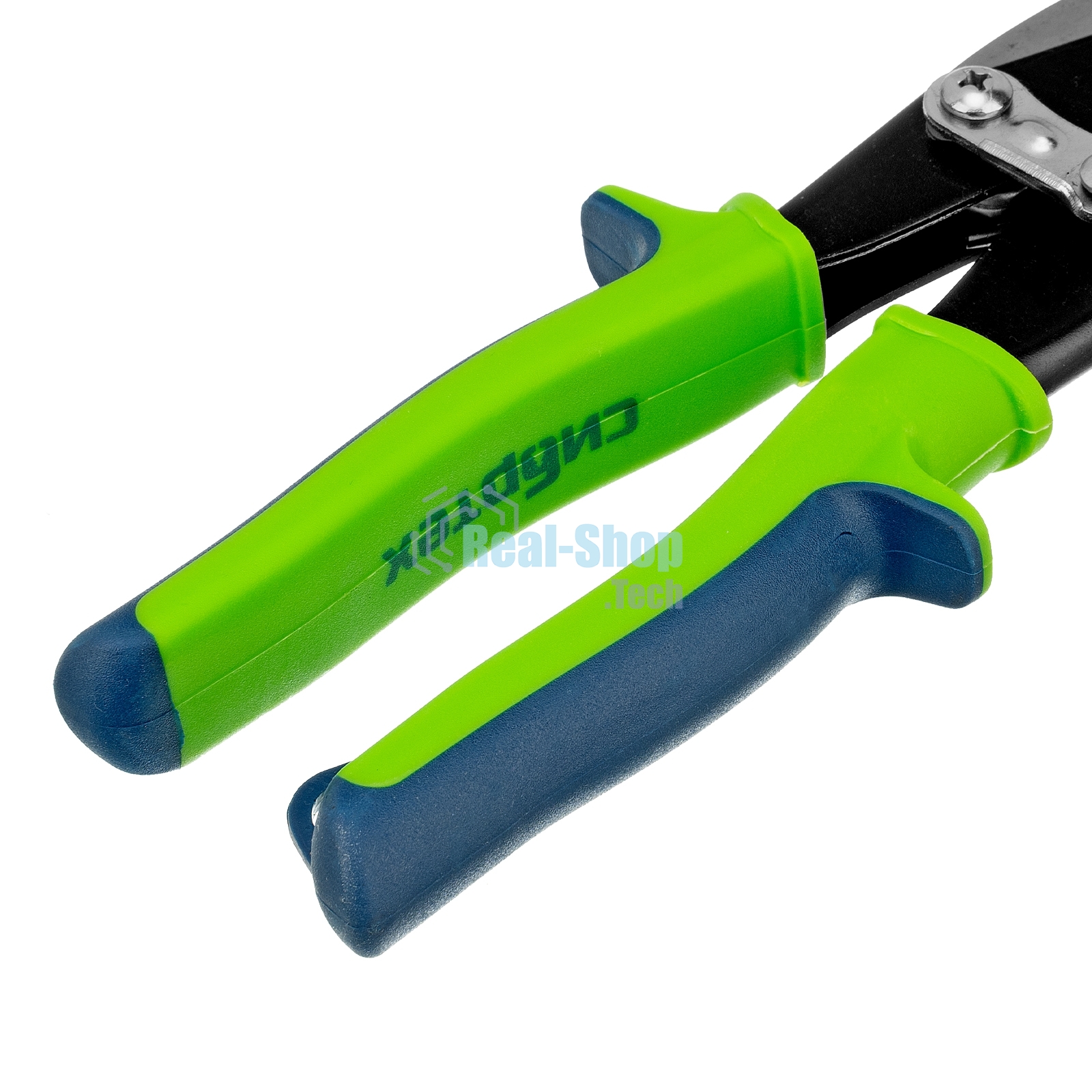 Ножницы по металлу Сибртех, 250 мм, правый рез, сталь С55,двухкомпонентные рукоятки