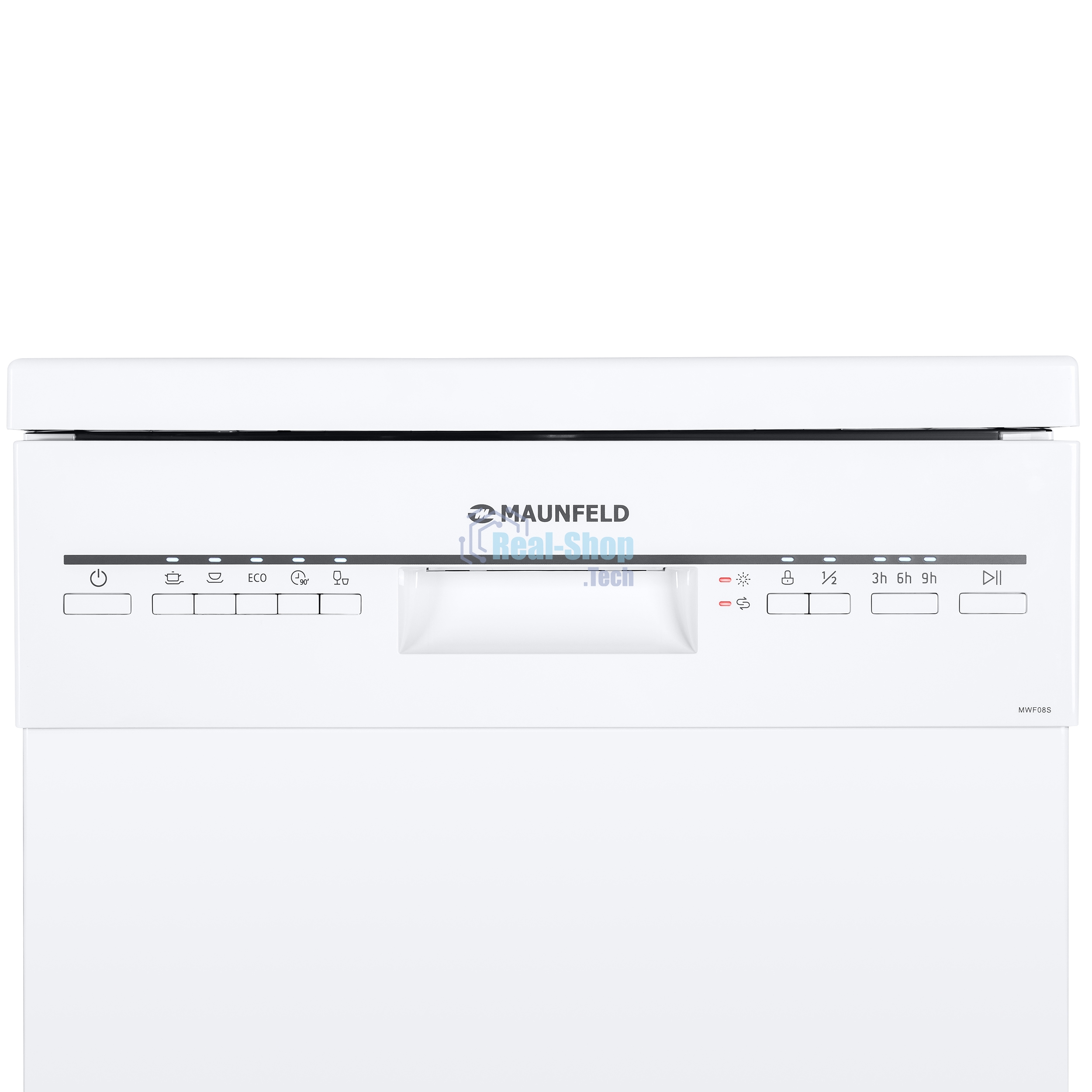 Посудомоечная машина Maunfeld MWF08S, белый, 44.8 см, 9 компл., 49 дБ, класс A+