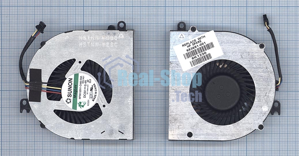 Вентилятор (кулер) для ноутбука HP ProBook 4440S 4441S 4445S 4446S VER-2