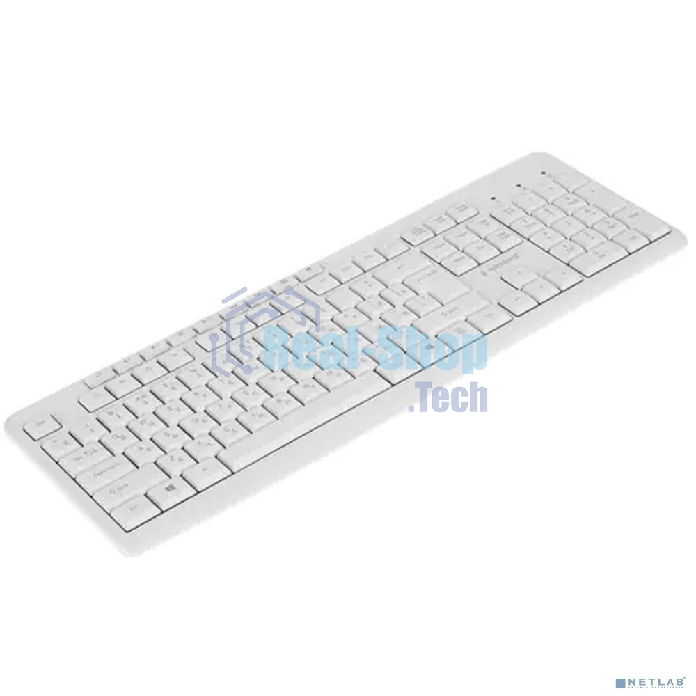 Клавиатура проводная Gembird KB-8430M, USB, белый