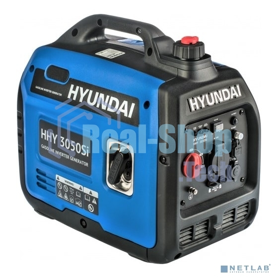 Электрогенератор бензиновый инверторный Hyundai HHY 3050Si, 3.3 кВт, 59 дБ, 22 кг