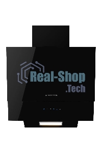 Вытяжка Kuppersberg F 601 BL ширина 60 см, отвод/рециркуляция, 600 м3/час, сенсорное управление, 3 скоростей, светодиодное освещение 1*2 Вт, металлический жироулавливающий фильтр, угольный фильтр KF-ES (опция), 46 дБ, черный / короб черная эмаль