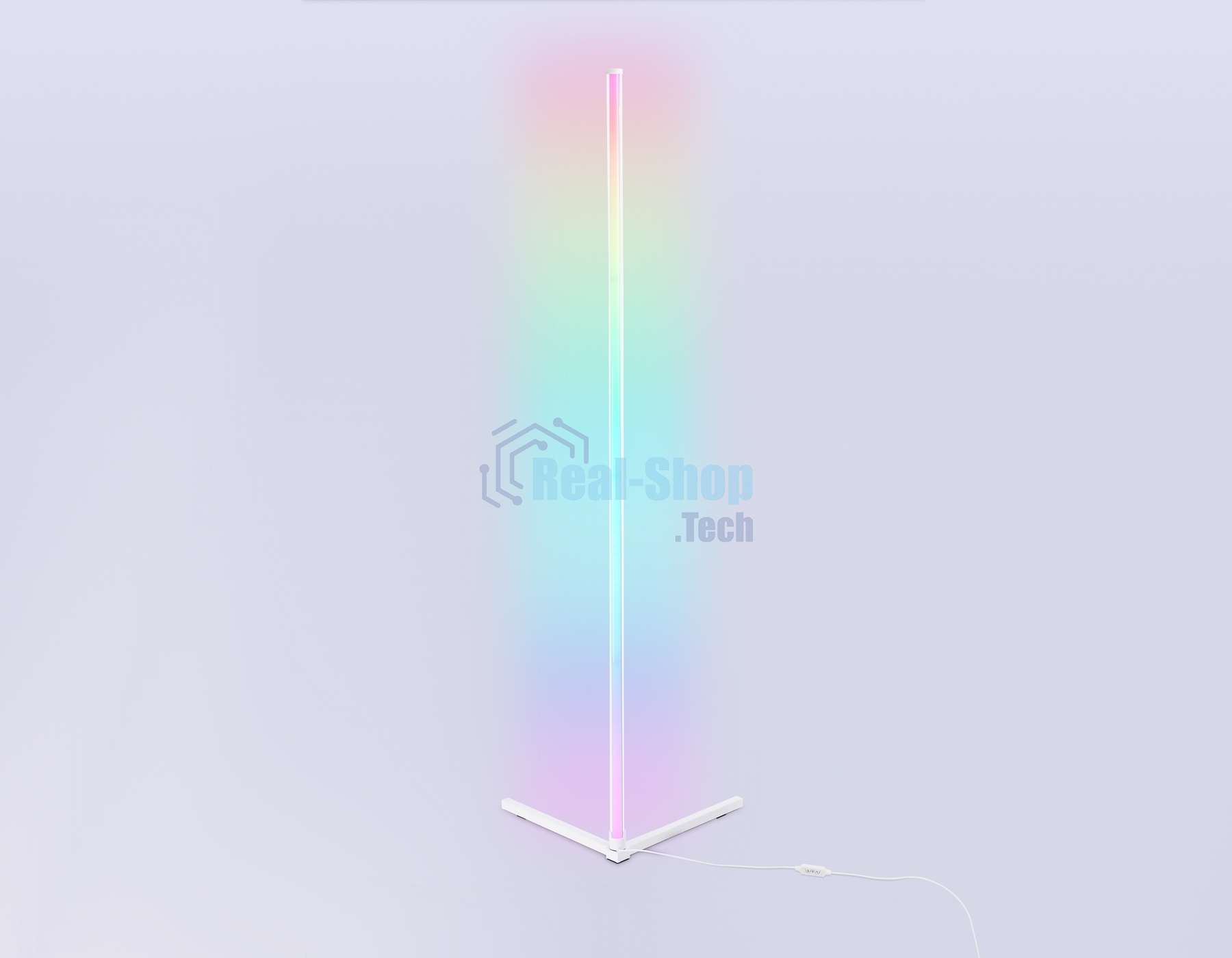Светильник Ambrella light FL8025 WH белый LED 20W RGB D32*1650 (ПДУ РАДИО 2.4G)