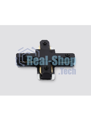 GL7172 BK черный матовый коннектор Х-образный для однофазного шинопровода Standard 220V NEW 105*105*20