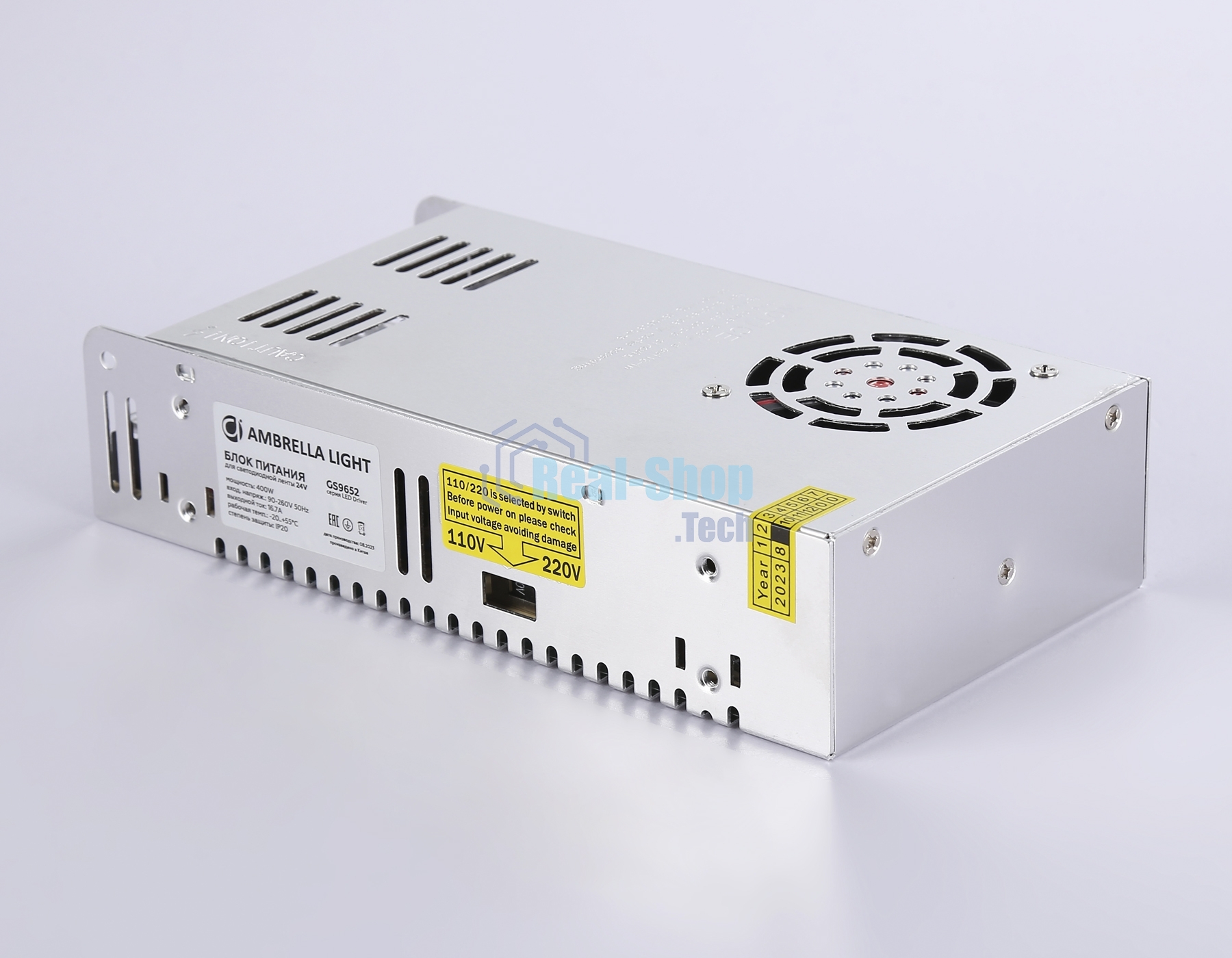 GS9652 блок питания 24V 400W 16.7A IP20 90-260V 215*115*50