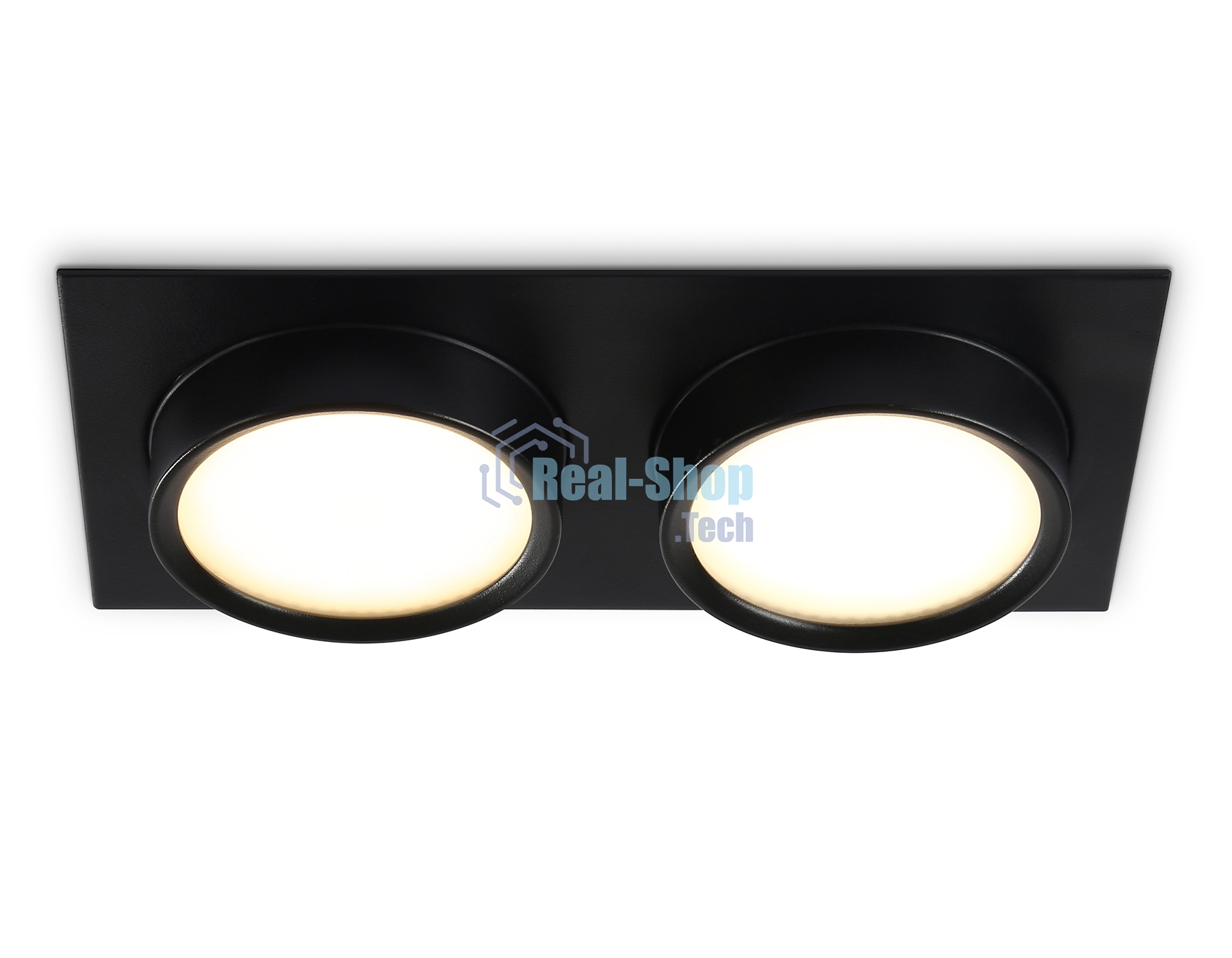 Светильник Ambrella light TN6743/2 BK черный IP44 GX53/2 210*110*57