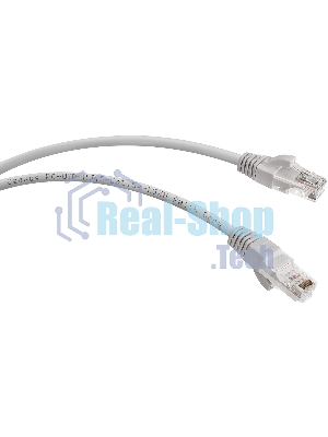 Шнур коммутационный Cabeus, кат. 5е, неэкр., U/UTP, RJ45/RJ45, LSZH, AWG24 10м, серый