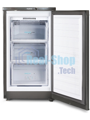 Морозильная камера Бирюса W412 графит, 80л, 3 ящика