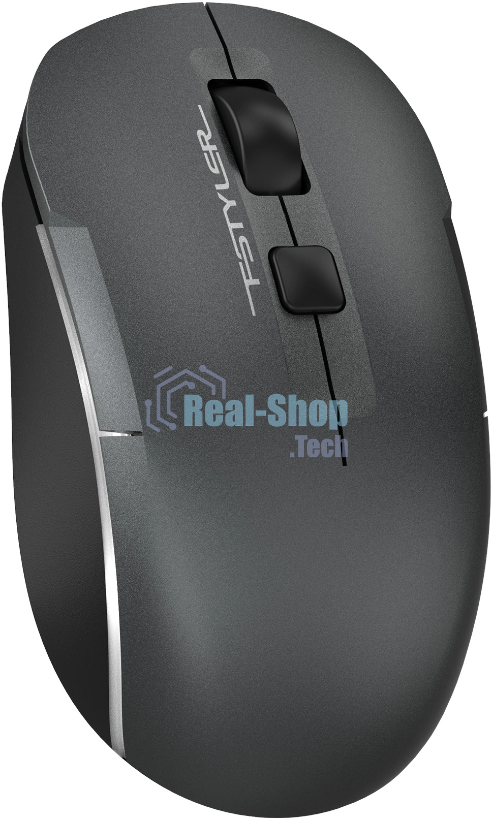 Мышь беспроводная A4Tech Fstyler FB26CS Air2 серый/черный, 2000 dpi, Bluetooth / USB, Bluetooth / радиоканал, кнопки - 4