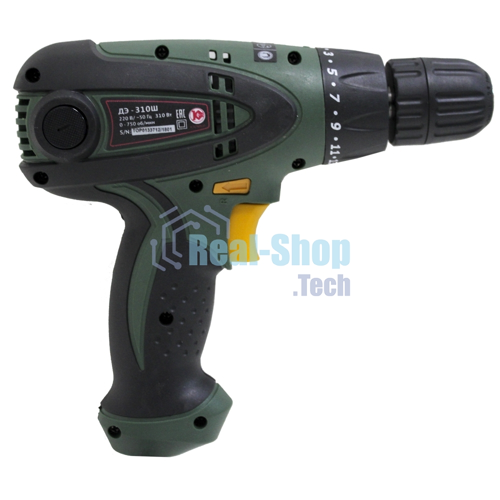 Дрель КАЛИБР ДЭ- 310ш 310Вт 10мм БЗП