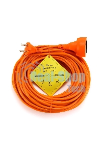Удлинитель в бухте PowerCube 10А/2,2 кВт, 1 розетка, 20 м, оранжевый
