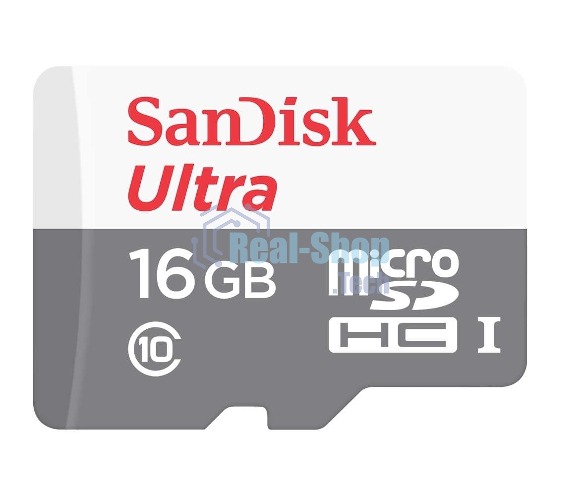 Флеш карта Sandisk Ultra microSDHC 16Gb 80Mb/s Class 10