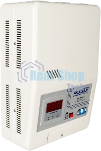 Стабилизатор RUCELF SRW-5000-Dоднофазный, цифровой 220В 5000ВА вх.:140-260В настенный