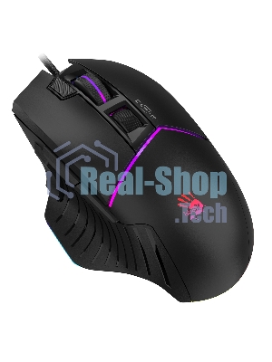 Мышь проводная A4Tech Bloody W95 Max черный, 12000 dpi, USB, кнопки - 10