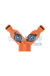 Разветвитель 2-х канальный на кран 3/4-1/2 дюйма Четыре Сезона