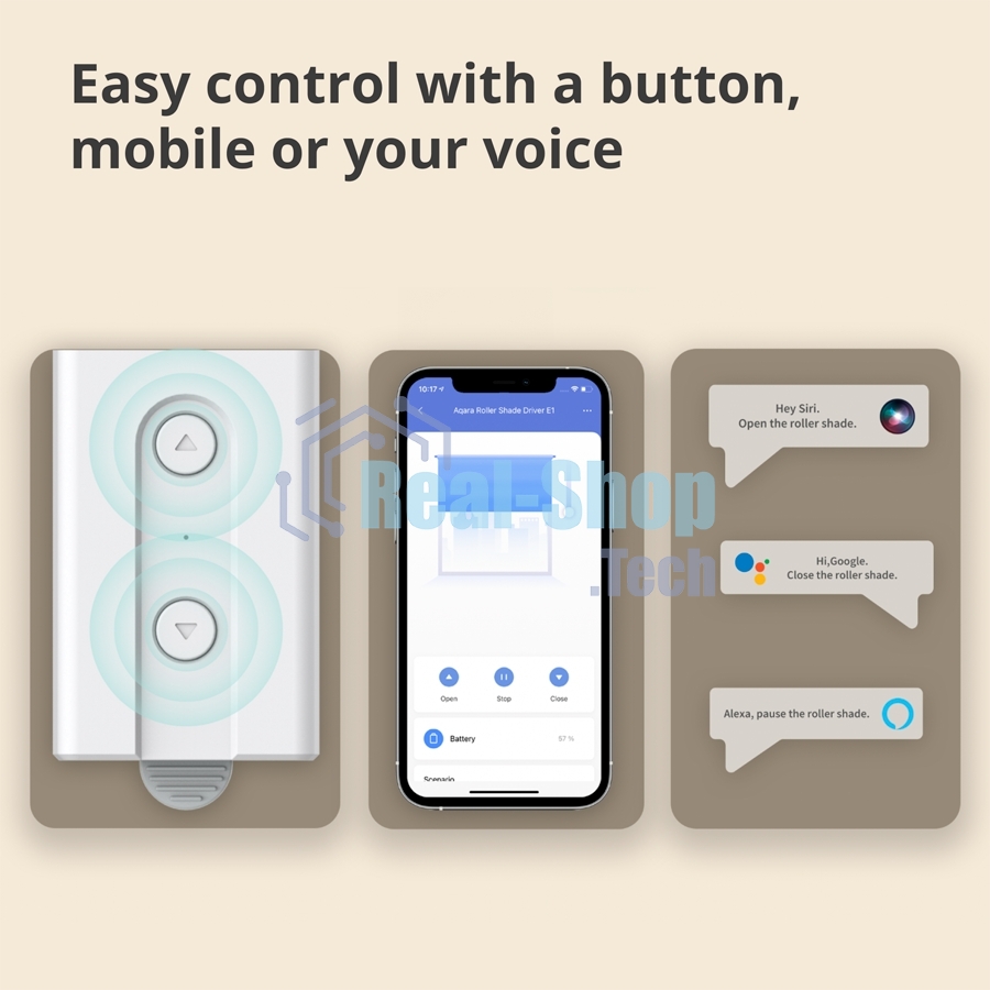 Мотор для руллоных штор Aqara Roller Shade Driver E1 (RSD-M01)