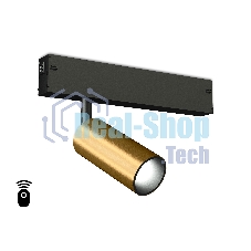 Управляемый светодиодный светильник для шинопровода Magnetic Ambrella light GL1203 GD золото IP20 7W 3000K-6400K 220V 36° D35*80 (Без ПДУ)
