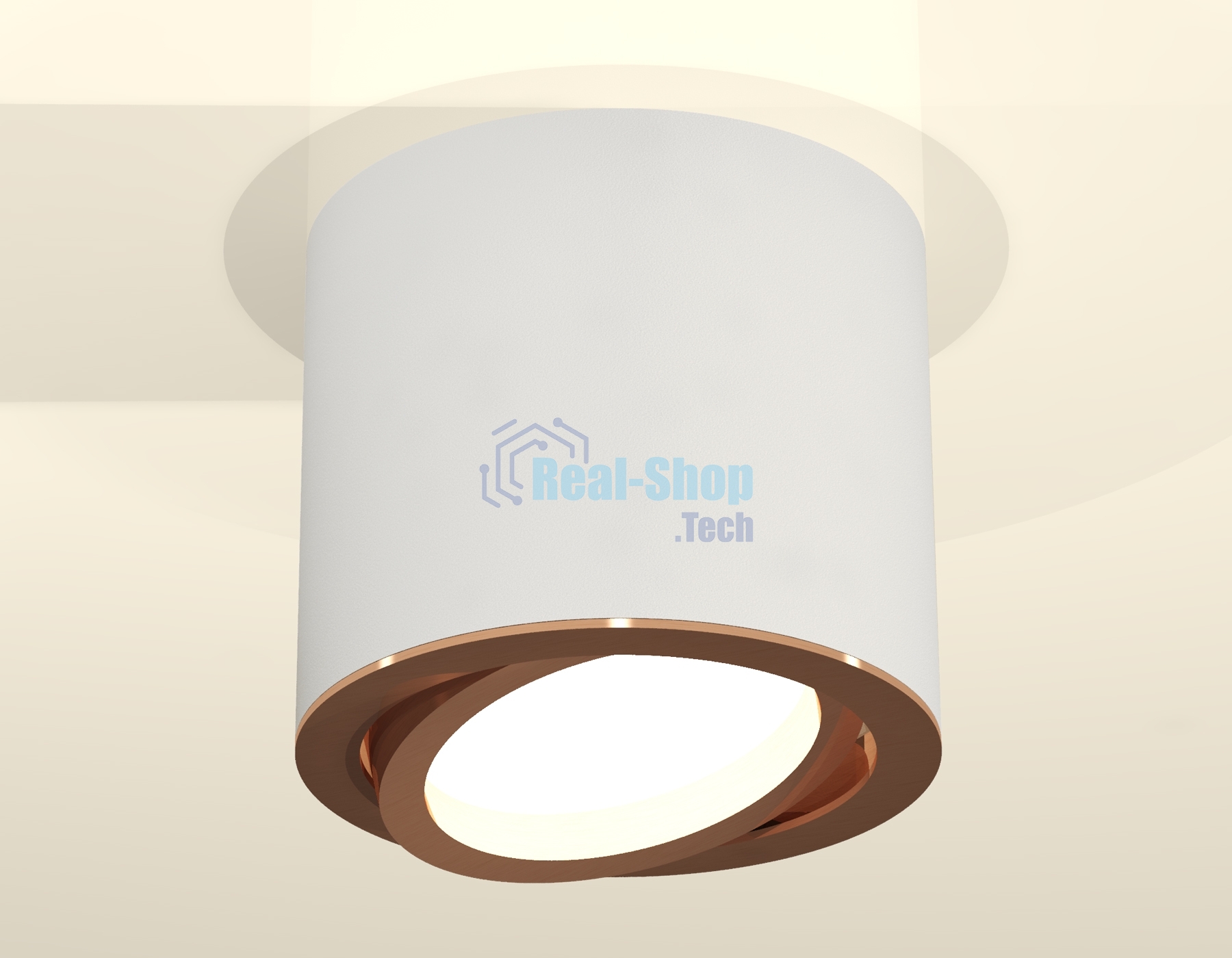 Светильник Ambrella Light XS7401005 SWH/PPG белый песок/золото розовое полированное MR16 GU5.3 (C7401, N7005)