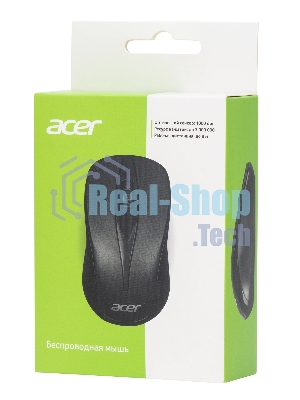 Мышь беспроводная Acer OMR131 черный, 1000 dpi, радиоканал, USB, кнопки - 3