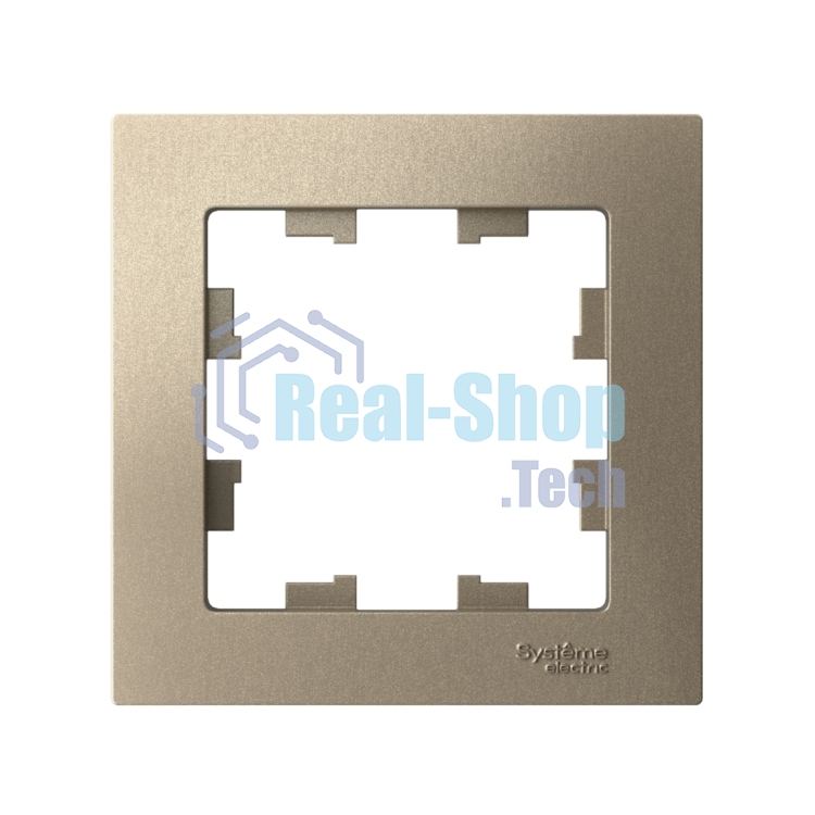Рамка 1-м AtlasDesign шампань SchE ATN000501