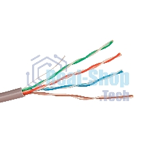 Кабель UTP 4 пары кат.5e Exegate медь, 305м pullbox, серый