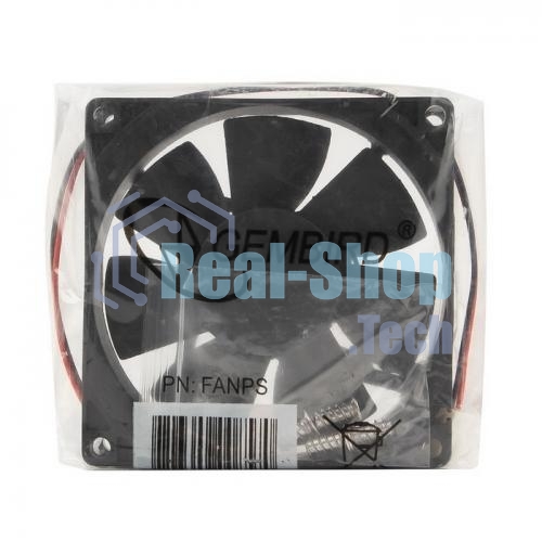 Вентилятор для корпуса Gembird FANPS черный, 80 мм, 2600 об/мин, 27 дБ, 2 pin