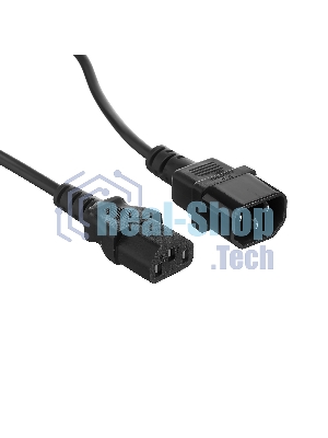 Кабель монитор-компьютер (UPS->уст-во) ExeGate Power EC-3P (С13->С14) VDE-250V-3*0,5-CU, 6A, 3м