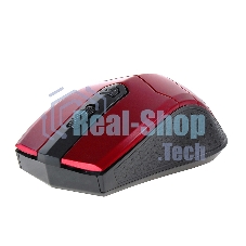 Мышь беспроводная Crown CMM-934W красный/черный, 1200 dpi, радиоканал, USB, кнопки - 4