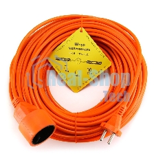 Удлинитель в бухте PowerCube 10А/2,2 кВт, 1 розетка, 30 м, оранжевый