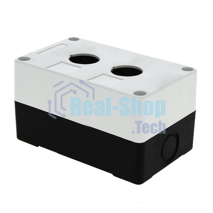 Корпус КП 102 2 кнопки белый EKF cpb-102-w