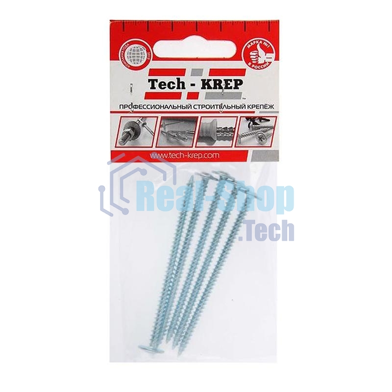 Саморез для тонкого метал. листа со сверлом 4.2х16 (уп.16шт) пакет Tech-Krep 102398