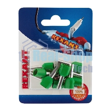 Наконечник штыревой втулочный Rexant изолированный F-14 мм 2х6 мм² (НШВи(2) 6.0-14/НГи2 6,0-14) зеленый