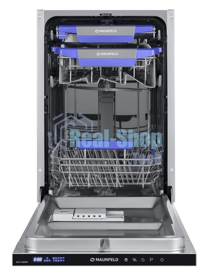 Встраиваемая посудомоечная машина Maunfeld MLP-08IMR, черный, 44.5 см, 10 компл., 47 дБ, класс A++
