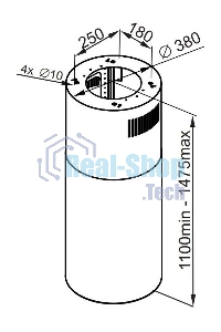 Вытяжка островная Maunfeld Lee Isla 39 черный, 38 см, 1000 куб. м/ч, 52 дБ