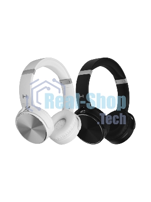 Беспроводные/проводные наушники Harper HB-217 белый, накладные, Bluetooth + проводной, складная конструкция, до 5 ч