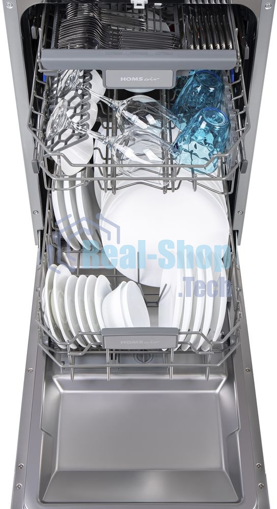 Встраиваемая посудомоечная машина HOMSair DW47M, черный, 44.5 см, 10 компл., 47 дБ, класс A++
