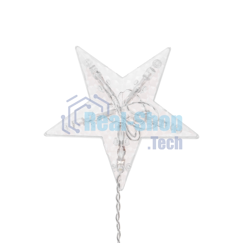 Гирлянда Neon-night Бахрома со снежинками 2,4х0,9м, 150 LED, белый, с контроллером 8 режимов, 230В