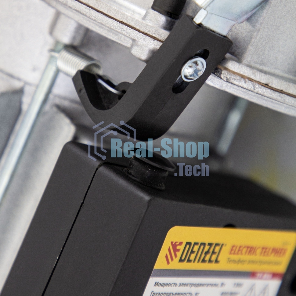 Тельфер электрический Denzel TF-800, 0,8 т, 1300 Вт, высота 12 м, 8 м/мин